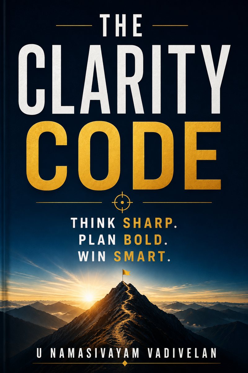 The Clarity Code — நமசிவாயம் வடிவேலனின் நூல் அட்டை